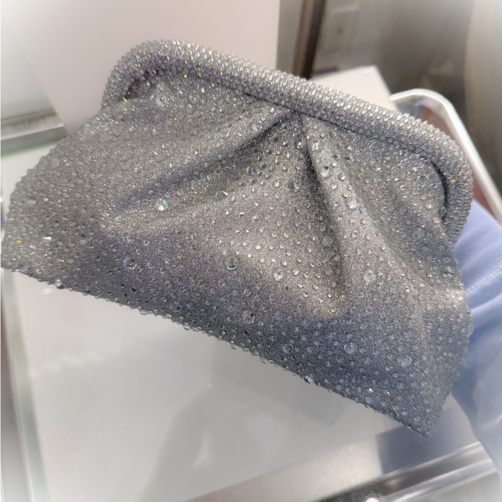 Fabulous Silver  Crystal Clutch